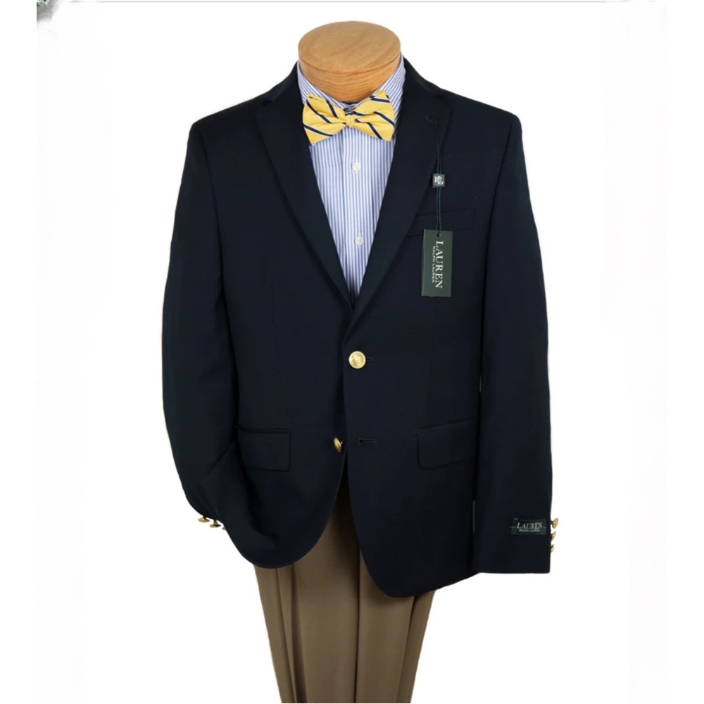 Lauren Ralph Lauren Boy's Blazer - Navy - Picture 1 of 3